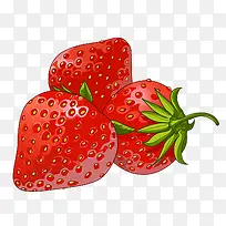 插画草莓图案