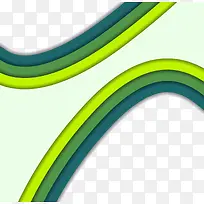 绿色条纹标题框