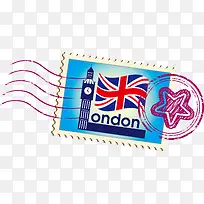 邮票伦敦矢量
