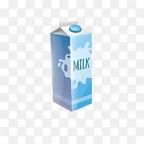 蓝色包装牛奶
