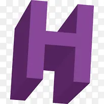 大写字母H图标