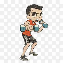 卡通男生