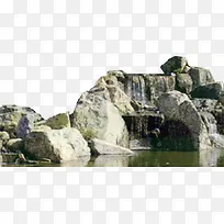 公园假山湖泊装饰
