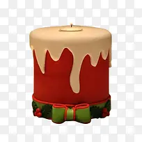 圣诞蜡烛蛋糕