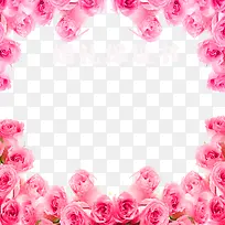 粉色玫瑰边框保证书