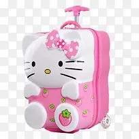 粉红色猫行李箱