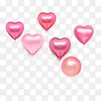 天猫淘宝情人节粉色装饰气球