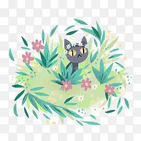 草丛小猫