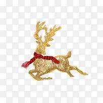 圣诞金色鹿装饰