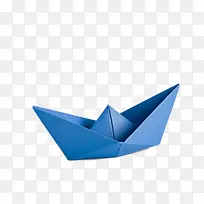 蓝色纸船