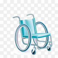 蓝色轮椅