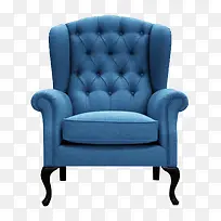 蓝色舒适椅子素材
