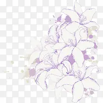 紫色潮流花纹