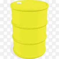 矢量黄色油桶