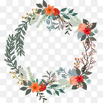 淡雅手绘花卉森系图片