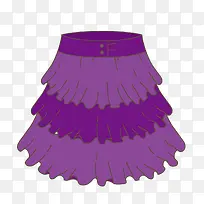 紫色短裙