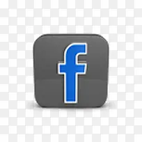 Facebook蓝色字母标志图标