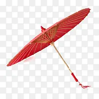 红色古风伞