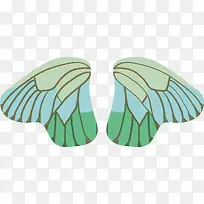 绿色蝴蝶翅膀