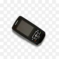 一个老式黑色手机