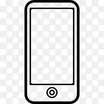 手机的大屏幕，只是一个按钮在前面图标