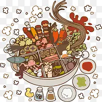 矢量火锅