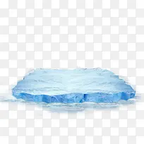 蓝色浮冰背景