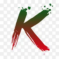 彩色字母k