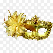 金色花朵舞台眼罩