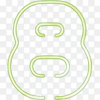 创意绿色数字8