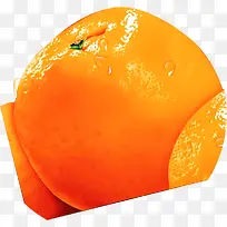 橙子主题鲜榨果汁海报图标
