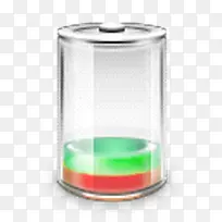 透明绿色液体电池