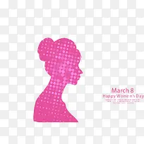 粉红三八妇女节海报