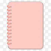 粉色笔记本 文本框