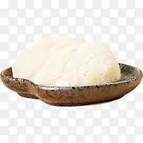 白色米团石纹餐具