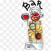 手绘美食