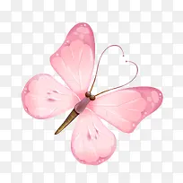 粉色蝴蝶图案