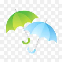 可爱的小雨伞卡通图标
