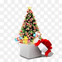 圣诞节系列素材圣诞树礼物盒子
