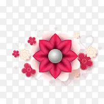3D立体花朵装饰设计