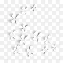 白色立体花