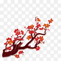 手绘梅花
