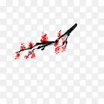 梅花 中国风 装饰元素 树枝 植物