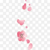 粉色可爱手绘梅花