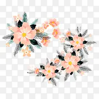 手绘装饰花卉花朵