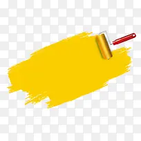 黄色油漆刷