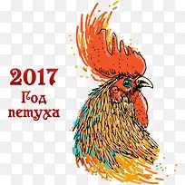 鸡年2017卡通