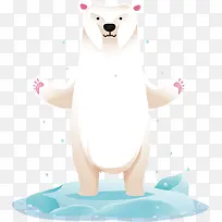 手绘北极熊