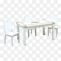 白色桌子