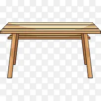 简约木质桌子